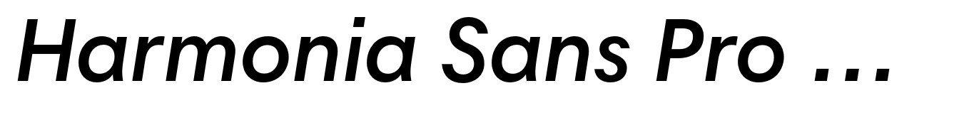 Harmonia Sans Pro Cyrillic Semi Bold Italic